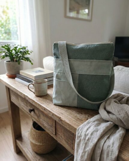 backpack pocket. 3 positions. shoulder bag bolso mochilaBag convertible to backpack handmade in Barcelona with quality fabrics and unique design. Ideal for everyday use, this handcrafted piece combines style, comfort and functionality. You can carry it as a handbag or easily transform it into a backpack, adapting to your active lifestyle. Handmade in a small workshop in Barcelona, it's a sustainable bag, original and designed for women who value responsible fashion and independent design. Each piece is unique, made with care and in limited edition. convertible bag to backpack, handmade in Barcelona, handmade piece, unique design, sustainable fashion, craft workshop, limited edition, original bossa per day by day, independently designed backpack.