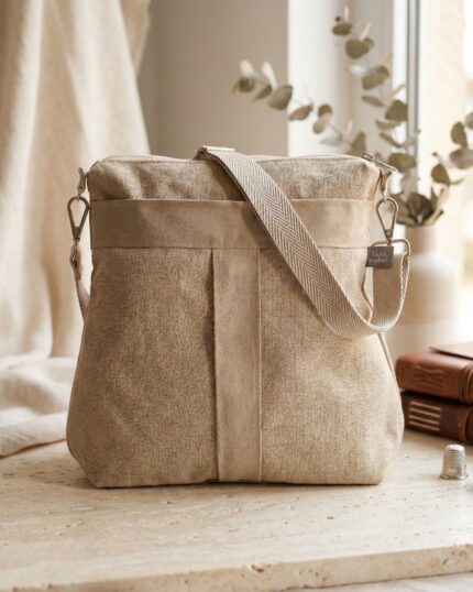 backpack pocket. 3 positions. shoulder bag bolso mochilaBag convertible to backpack handmade in Barcelona with quality fabrics and unique design. Ideal for everyday use, this handcrafted piece combines style, comfort and functionality. You can carry it as a handbag or easily transform it into a backpack, adapting to your active lifestyle. Handmade in a small workshop in Barcelona, it's a sustainable bag, original and designed for women who value responsible fashion and independent design. Each piece is unique, made with care and in limited edition. convertible bag to backpack, handmade in Barcelona, handmade piece, unique design, sustainable fashion, craft workshop, limited edition, original bossa per day by day, independently designed backpack.